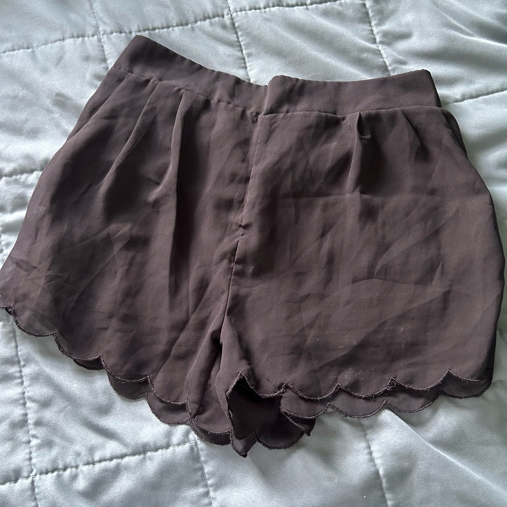 Charlotte Russe High Waist Brown Shorts